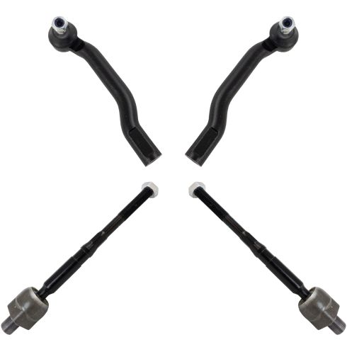 Nissan Juke Leaf Front 4 Piece Tie Rod Set TRQ PSA71451