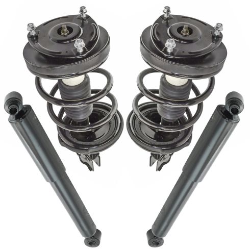 Hyundai Entourage Kia Sedona Front & Rear 4 Piece Complete Strut Assembly & Shock Absorber Kit TRQ SKA64052