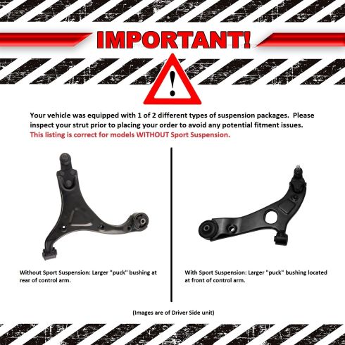 2011-14 Hyundai Sonata Front 4 Piece Suspension Kit TRQ PSA63641