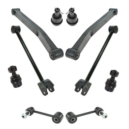 Jeep Wrangler Wrangler JK Front 10 Piece Suspension Kit TRQ PSA64978