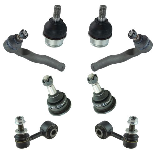 Toyota Sequoia Tundra Front 8 Piece Steering & Suspension Kit TRQ PSA65023