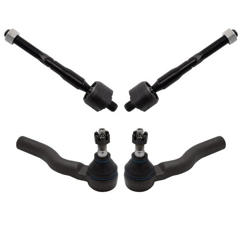 Ford Lincoln Mercury Front 4 Piece Tie Rod Set TRQ PSA69800