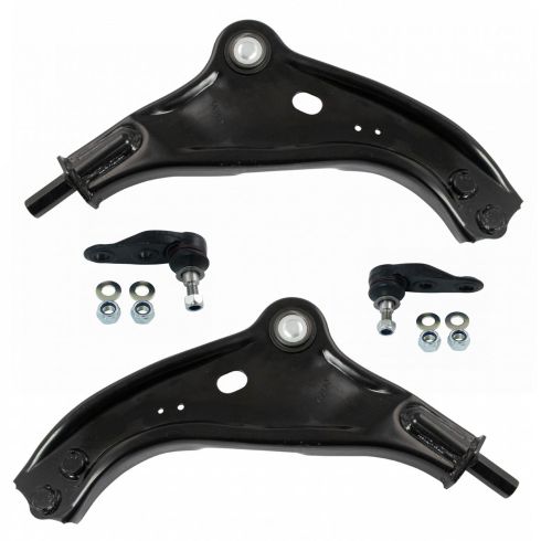 Mini Cooper Front 4 Piece Control Arm with Ball Joint Set TRQ PSA65082
