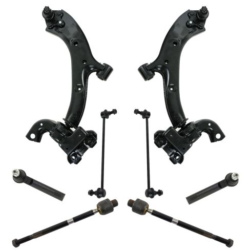 2007-12 Acura RDX Front 8 Piece Steering & Suspension Kit TRQ PSA69184