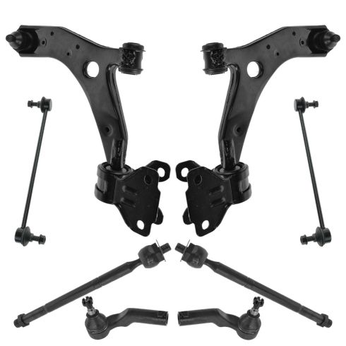 2010-13 Mazda 3 Front 8 Piece Steering & Suspension Kit TRQ PSA64492