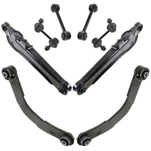 2007-09 Jeep Compass Patriot Dodge Caliber Rear 8 Piece Suspension Kit TRQ PSA52800