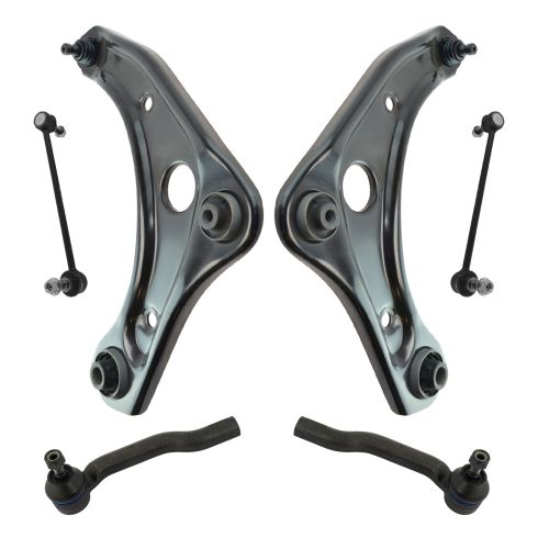 Nissan Versa Versa Note Front 6 Piece Steering & Suspension Kit TRQ PSA52479
