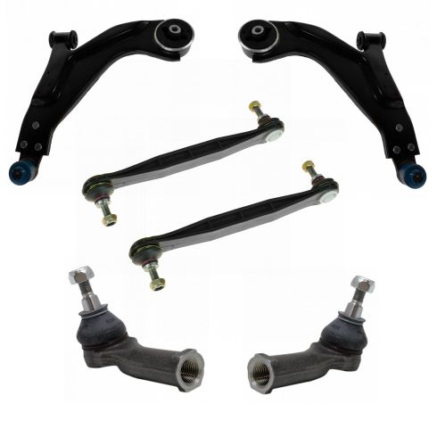 2002-08 Jaguar X-Type Front 6 Piece Steering & Suspension Kit TRQ PSA71457
