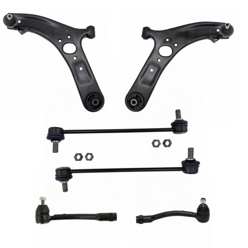 2012-17 Hyundai Accent Front 6 Piece Steering & Suspension Kit TRQ PSA69509