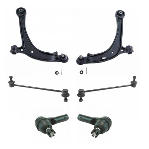 2011-13 Honda Odyssey Front 6 Piece Steering & Suspension Kit TRQ PSA64572