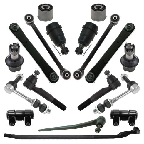 Dodge Ram 1500 2500 3500 Front 18 Piece Steering & Suspension Kit TRQ PSA27594