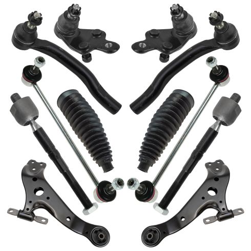 2013-18 Lexus ES300h ES350 Front 12 Piece Steering & Suspension Kit TRQ PSA86194