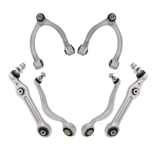 Mercedes Benz E400 E450 Front 6 Piece Control Arm with Ball Joint Set TRQ PSA19888