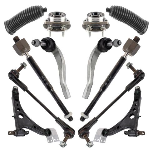 Chevrolet Buick Front 12 Piece Steering, Suspension, & Drivetrain Kit TRQ PSA35471