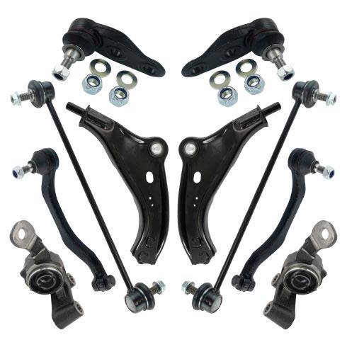 Mini Cooper Front 10 Piece Steering & Suspension Kit TRQ PSA37289
