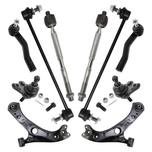 Toyota Front 12 Piece Steering & Suspension Kit TRQ PSA39345