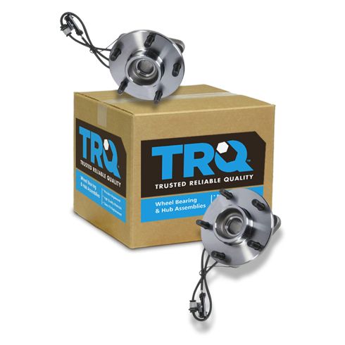 Chevrolet Blazer GMC Jimmy Front Driver & Passenger Side 2 Piece Wheel Bearing & Hub Assembly Set TRQ BHA53306