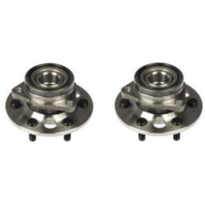 1988-91 Chevrolet K1500 GMC K1500 Front Driver & Passenger Side 2 Piece Wheel Bearing & Hub Assembly Set TRQ BHA53347
