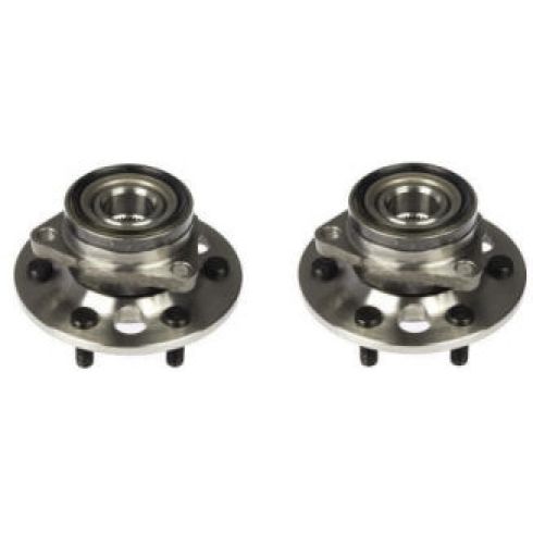 1988-91 Chevrolet K1500 GMC K1500 Front Driver & Passenger Side 2 Piece Wheel Bearing & Hub Assembly Set TRQ BHA53347