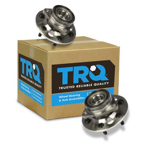 1988-91 Chevrolet K1500 GMC K1500 Front Driver & Passenger Side 2 Piece Wheel Bearing & Hub Assembly Set TRQ BHA53347