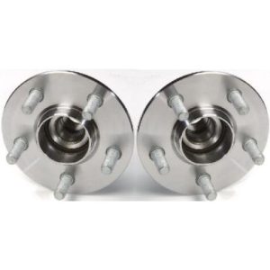 Dodge Chrysler Plymouth Rear Driver & Passenger Side 2 Piece Wheel Bearing & Hub Assembly Set TRQ BHA53406