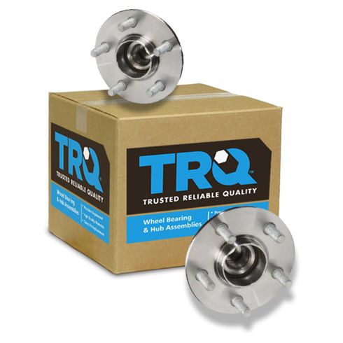 Dodge Chrysler Plymouth Rear Driver & Passenger Side 2 Piece Wheel Bearing & Hub Assembly Set TRQ BHA53406