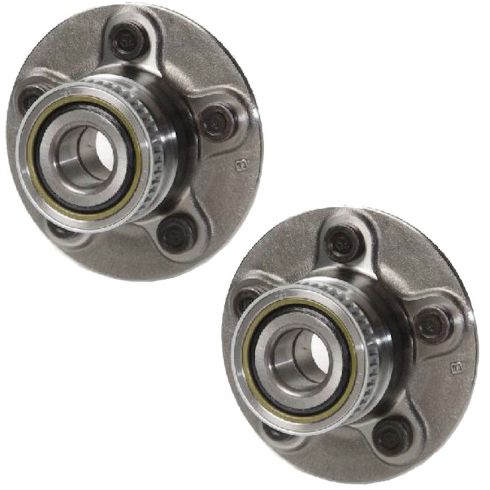 Dodge Chrysler Plymouth Rear Driver & Passenger Side 2 Piece Wheel Bearing & Hub Assembly Set TRQ BHA53407