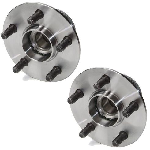 Dodge Chrysler Plymouth Rear Driver & Passenger Side 2 Piece Wheel Bearing & Hub Assembly Set TRQ BHA53407