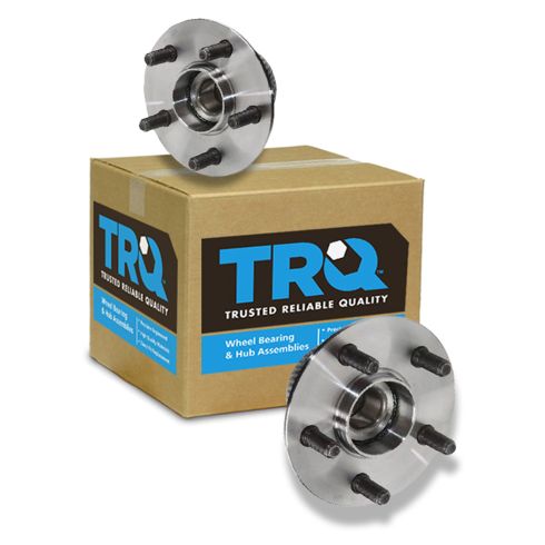 Dodge Chrysler Plymouth Rear Driver & Passenger Side 2 Piece Wheel Bearing & Hub Assembly Set TRQ BHA53407