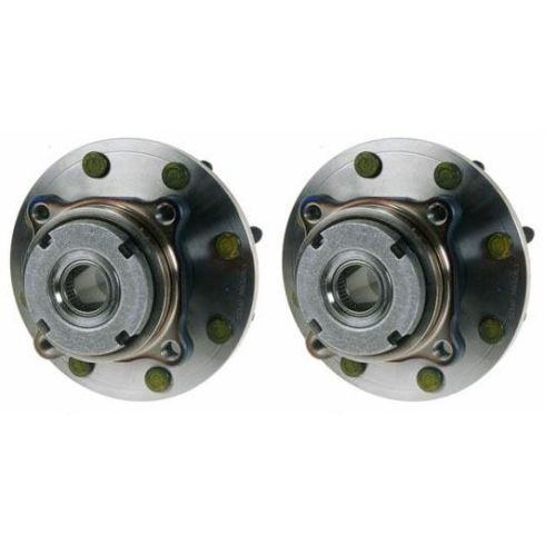 1999 Ford Front Driver & Passenger Side 2 Piece Wheel Bearing & Hub Assembly Set TRQ BHA53441