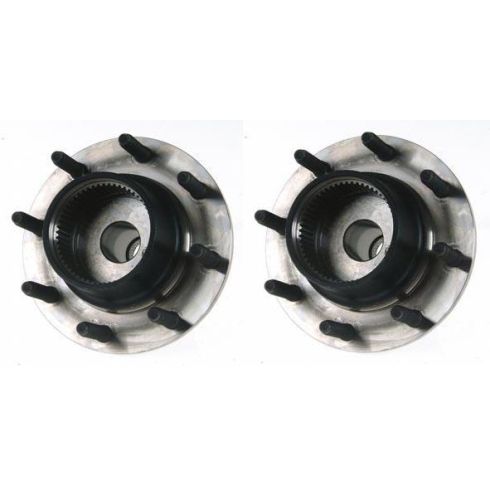 1999 Ford Front Driver & Passenger Side 2 Piece Wheel Bearing & Hub Assembly Set TRQ BHA53441