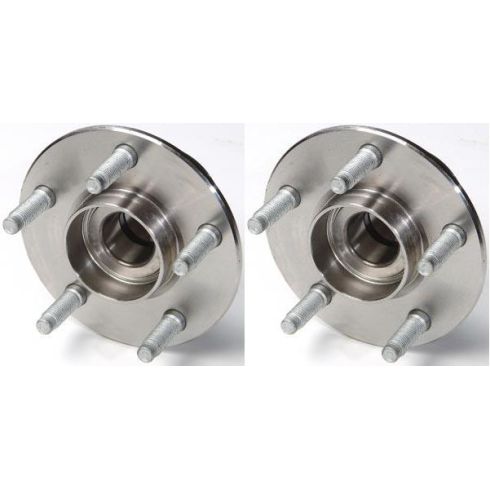 Ford Taurus Mercury Sable Rear Driver & Passenger Side 2 Piece Wheel Bearing & Hub Assembly Set TRQ BHA53443