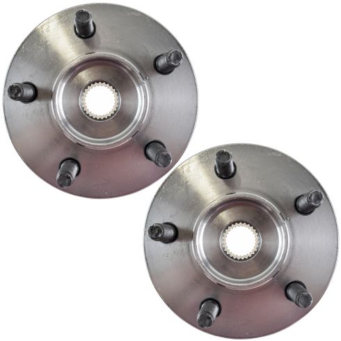 2002-05 Jeep Liberty Front Driver & Passenger Side without ABS Brakes 2 Piece Wheel Bearing & Hub Assembly Set TRQ BHA53448 - Image 3
