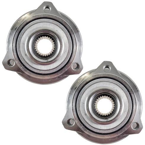 2002-05 Jeep Liberty Front Driver & Passenger Side without ABS Brakes 2 Piece Wheel Bearing & Hub Assembly Set TRQ BHA53448 - Image 4