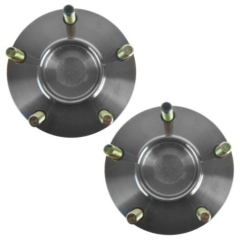 Mitsubishi Eclipse Galant Rear Driver & Passenger Side 2 Piece Wheel Bearing & Hub Assembly Set TRQ BHA53556