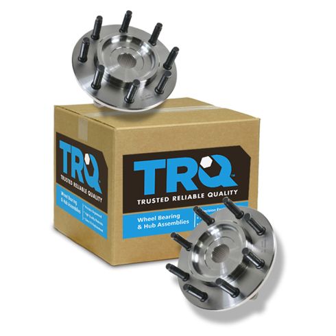 2000-01 Dodge Ram 2500 Truck 4 Wheel Drive Front Driver & Passenger Side with 2 Wheel ABS Brakes 2 Piece Wheel Bearing & Hub Assembly Set TRQ BHA53564 - Image 3