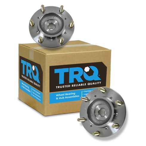 Honda Isuzu Front Driver & Passenger Side 2 Piece Wheel Bearing & Hub Assembly Set TRQ BHA53587