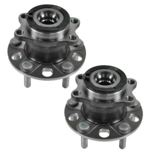 Jeep Compass Patriot Dodge Caliber Rear Driver & Passenger Side 2 Piece Wheel Bearing & Hub Assembly Set TRQ BHA53609