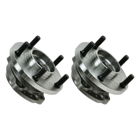 1997-04 Dodge Chrysler Rear Driver & Passenger Side 2 Piece Wheel Bearing & Hub Assembly Set TRQ BHA53620