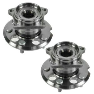Hyundai XG300 XG350 Rear Driver & Passenger Side 2 Piece Wheel Bearing & Hub Assembly Set TRQ BHA53635