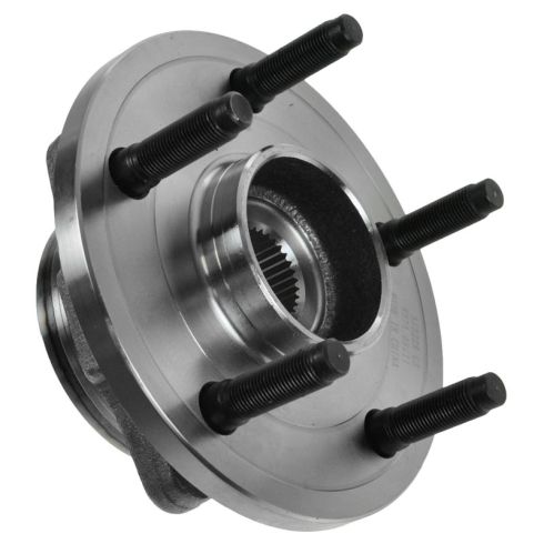 Dodge Dakota Mitsubishi Raider Front Driver & Passenger Side 2 Piece Wheel Bearing & Hub Assembly Set TRQ BHA53642