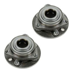 2002-09 Saab 9-5 Front Driver & Passenger Side 2 Piece Wheel Bearing & Hub Assembly Set TRQ BHA53666