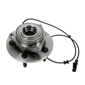 2004-05 Dodge Durango Front Driver & Passenger Side 2 Piece Wheel Bearing & Hub Assembly Set TRQ BHA53667