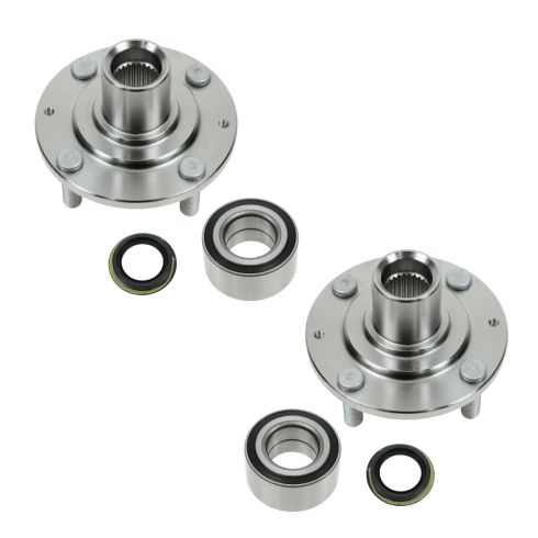 Honda Accord Front Driver & Passenger Side 2 Piece Wheel Bearing & Hub Kit TRQ BHA53225