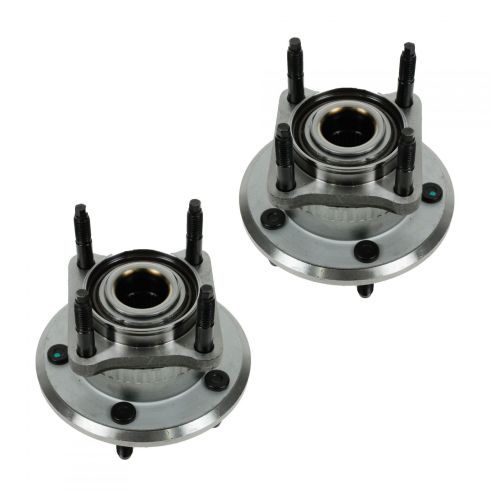 Jeep Commander Grand Cherokee Rear Driver & Passenger Side 2 Piece Wheel Bearing & Hub Assembly Set TRQ BHA53698
