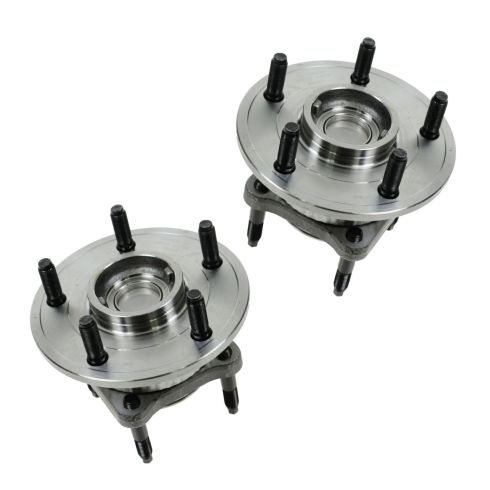 Jeep Commander Grand Cherokee Rear Driver & Passenger Side 2 Piece Wheel Bearing & Hub Assembly Set TRQ BHA53698