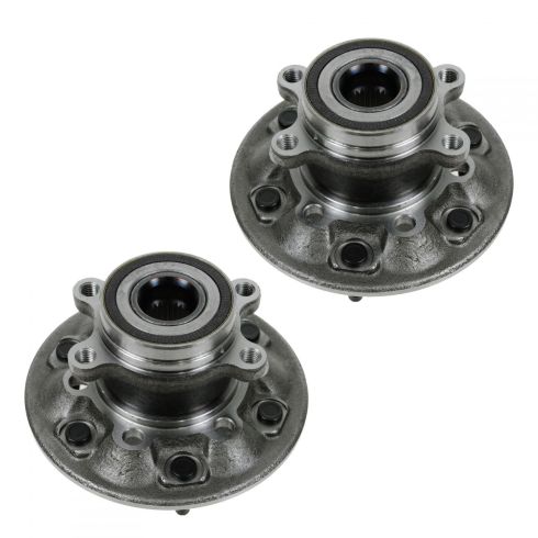 2009-12 Chevrolet Colorado GMC Canyon Front Driver & Passenger Side 2 Piece Wheel Bearing & Hub Assembly Set TRQ BHA50052
