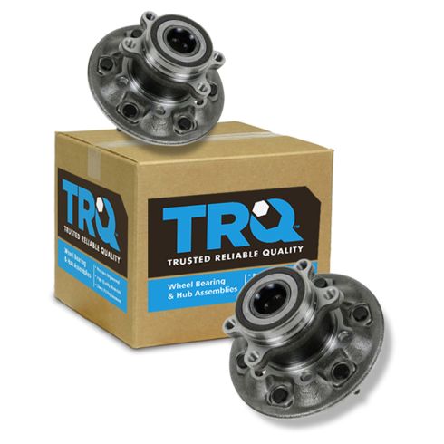 2009-12 Chevrolet Colorado GMC Canyon Front Driver & Passenger Side 2 Piece Wheel Bearing & Hub Assembly Set TRQ BHA50052