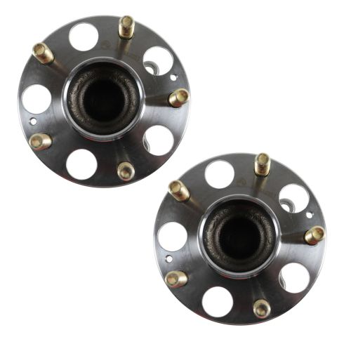 Honda Accord Acura TSX Rear Driver & Passenger Side 2 Piece Wheel Bearing & Hub Assembly Set TRQ BHA53723