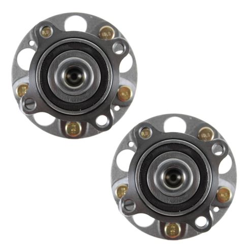 Honda Accord Acura TSX Rear Driver & Passenger Side 2 Piece Wheel Bearing & Hub Assembly Set TRQ BHA53723